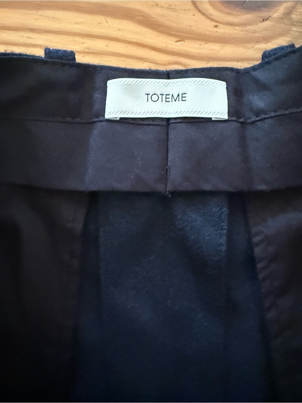 Toteme Wide flannel trousers navy NWT - Picture 10 of 13